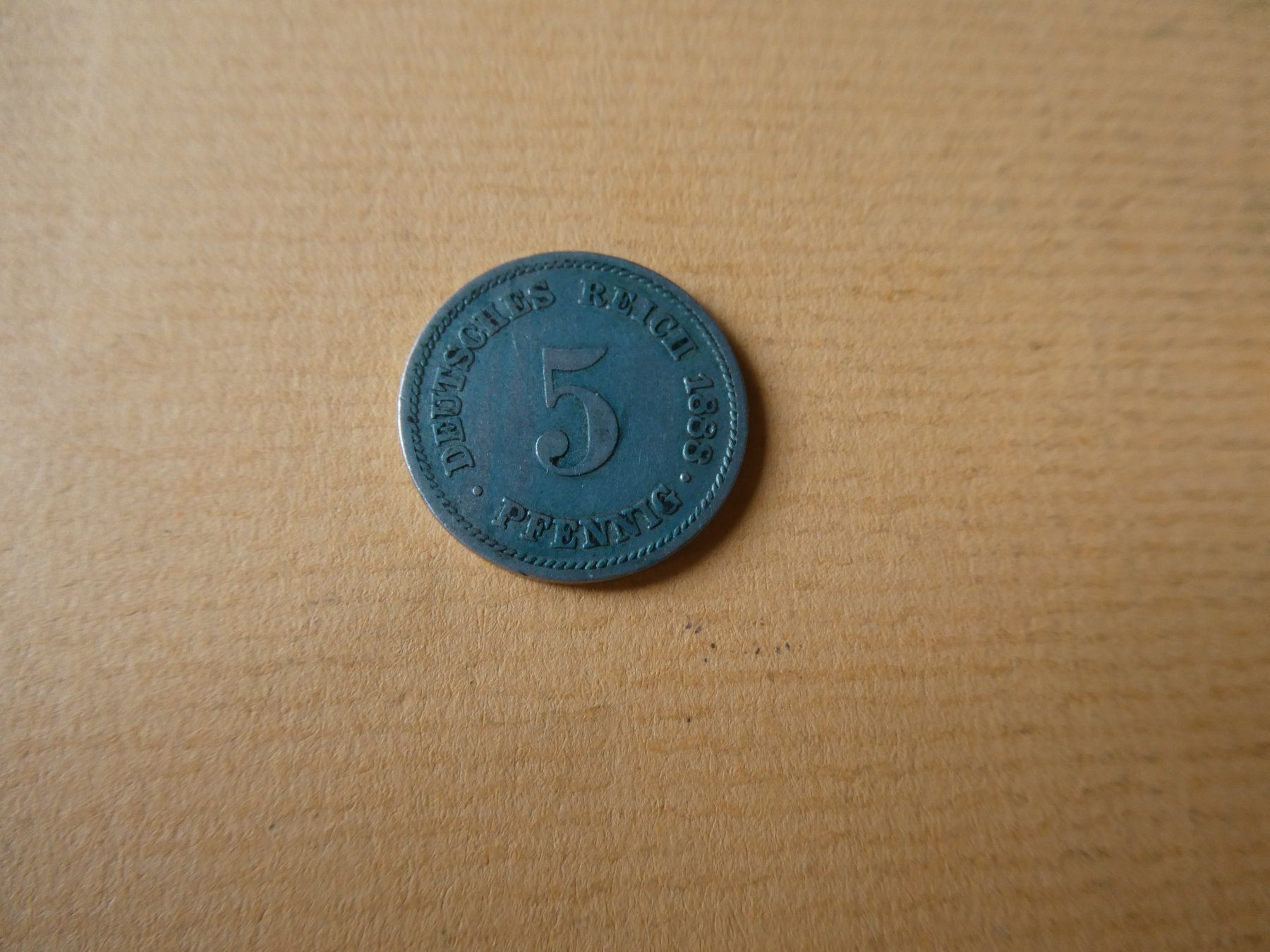 Tutti le monete: Dt. Reich 1888 A, 5 Pfennig – Usato da Hinterforst venduto da Rohusri
