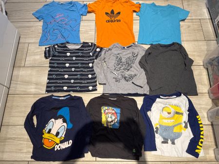 Jungs Shirt/Sweatshirt Set Gr 122 & 122/128, 9 teilig