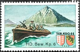 Soldatenmarke 2.WK, HD-Bew 6 Ter Kdo 11, blaugr Wi HD-Bew 34