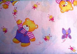 Baumwollstoff 54  x 160 cm Bärli mit Biene