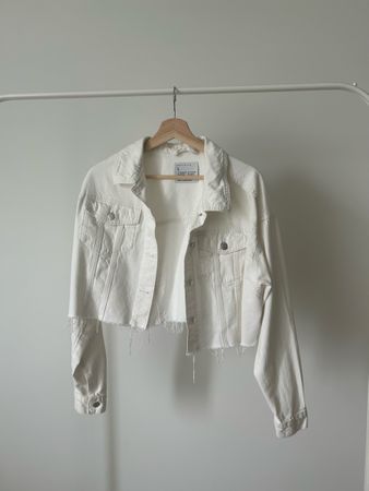Giacca jeans bianca 