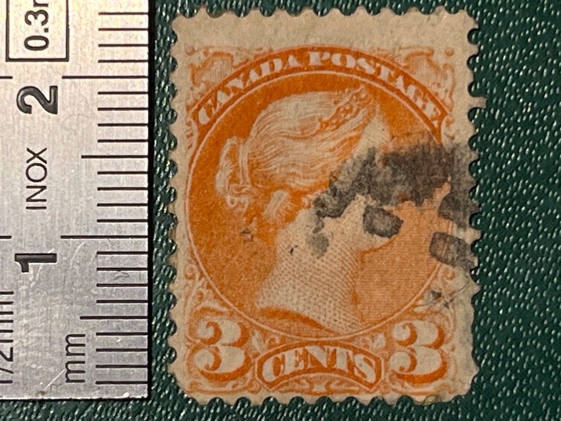 Tous les timbres: Canada 3 Cents Briefmarke – D'occasion à Chiasso par AzenYa