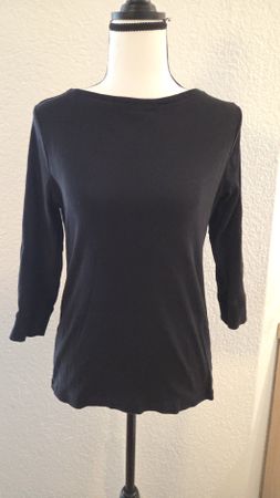 Shirt 3/4 Arm, schwarz, Gr. S (36/38) Top Zustand!