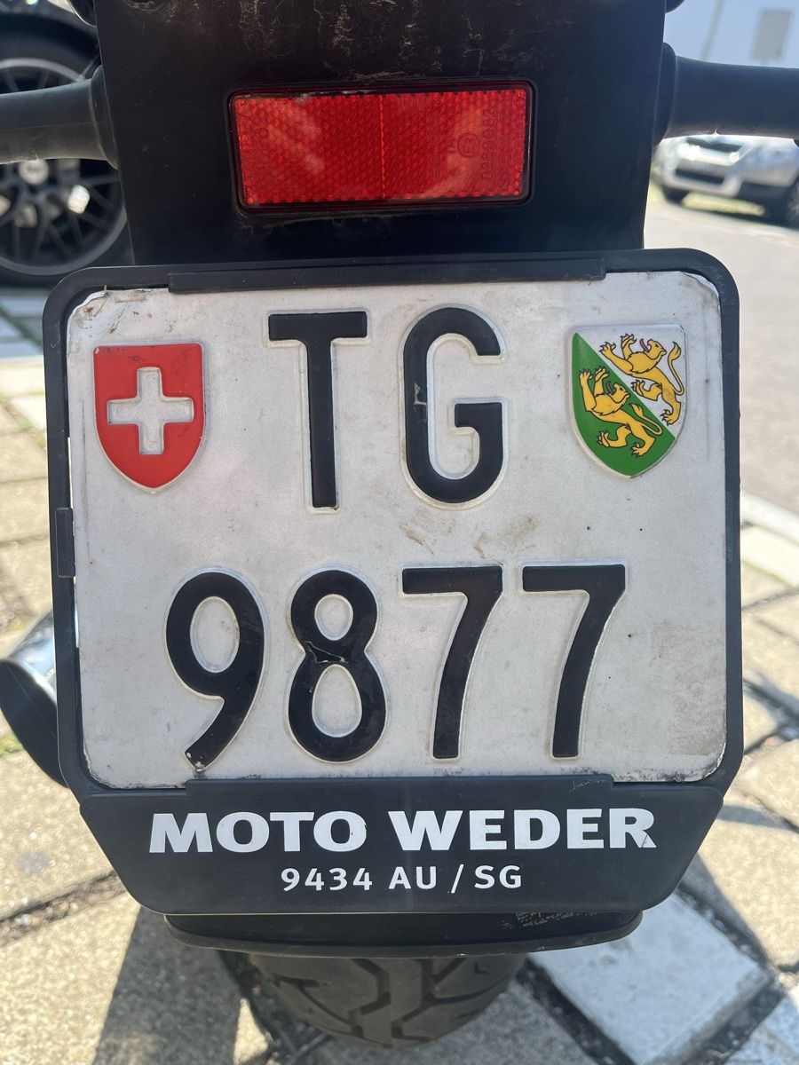 Schilder: Motorrad Kennzeichen Nummernschild TG9877 – Gebraucht aus Oberaach von Kingweibi