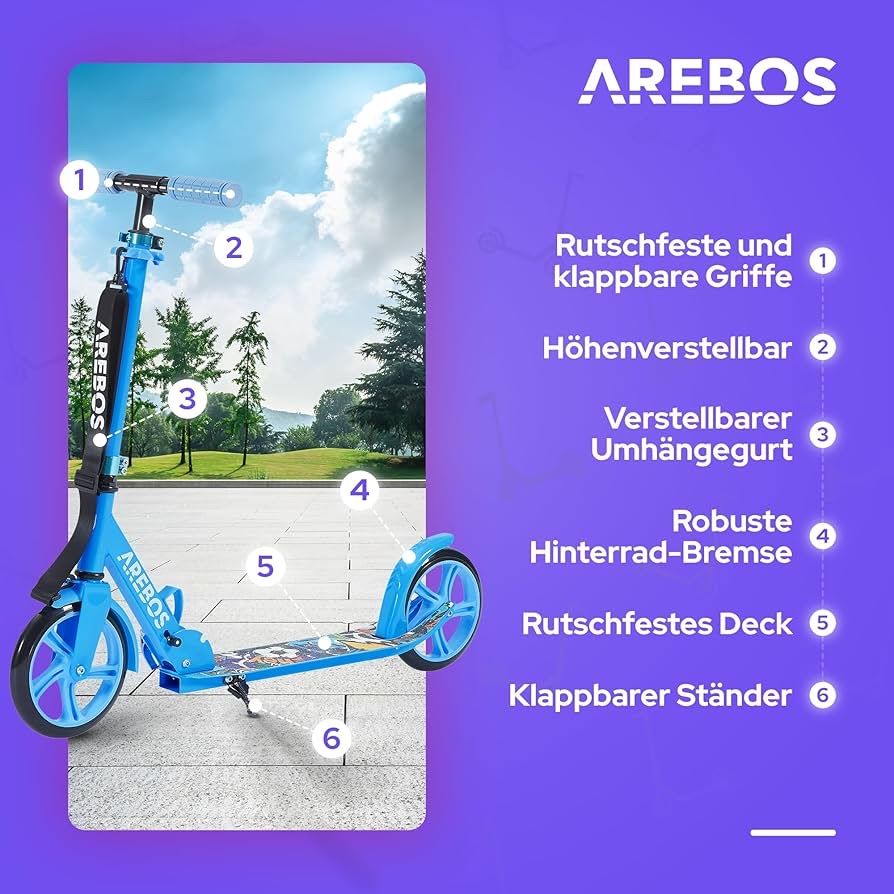 Kickboard: Arebos Trettroller - Neu – Neu (gemäss Beschreibung) aus Nebikon von warendiscount 1