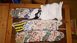 Lot de 20 couches lavables "Happy Bebe" + inserts