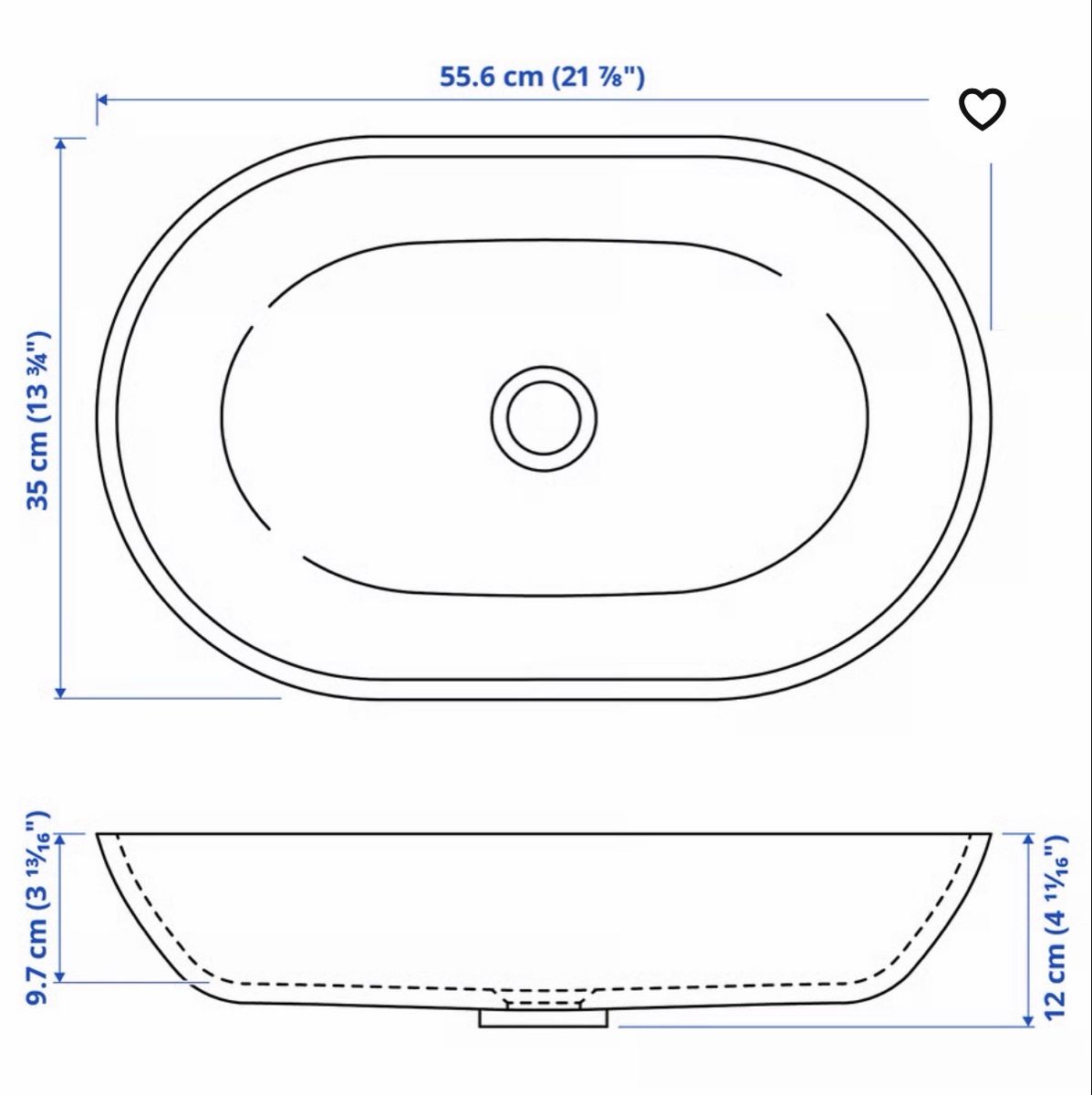 Lavabi & lavandini: OXMYREN IKEA Waschbecken – Nuovo (secondo la descrizione) da Felsberg venduto da michaela_773 2