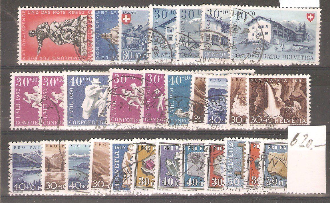 Alle Briefmarken: PP 29 gute Werte gest. – Gebraucht aus Lausanne von Whorvath