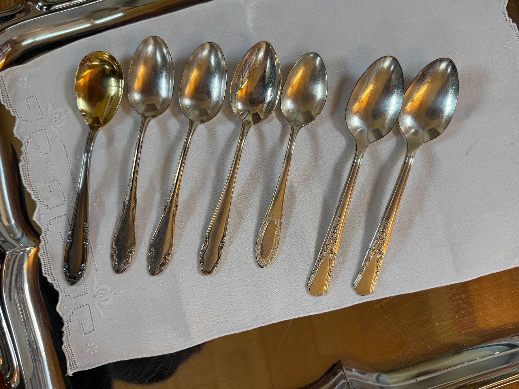 Cuillères: Kaffeelöffel silber oder versilbert – D'occasion à Wittwil par Schnaeppli64