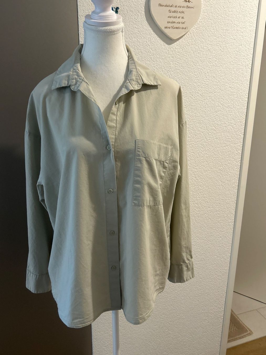 H&M Camicette: Damen Langarmbluse beige von H&M Gr. S – Usato da Brunnen venduto da Nala2929 1