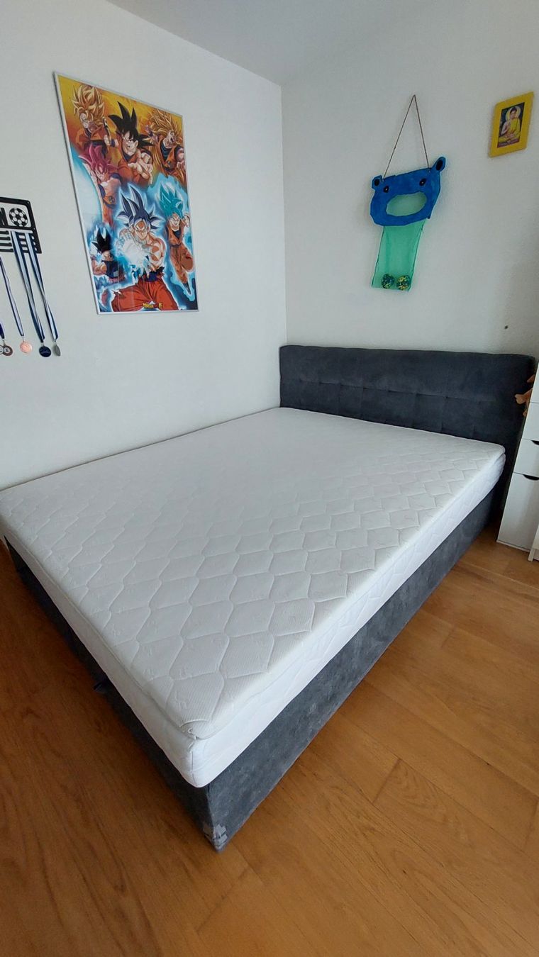 Mömax Letti: Boxbett 160x200 cm grau, mit Stauraum – Usato da Niederhasli venduto da RTL2014 1