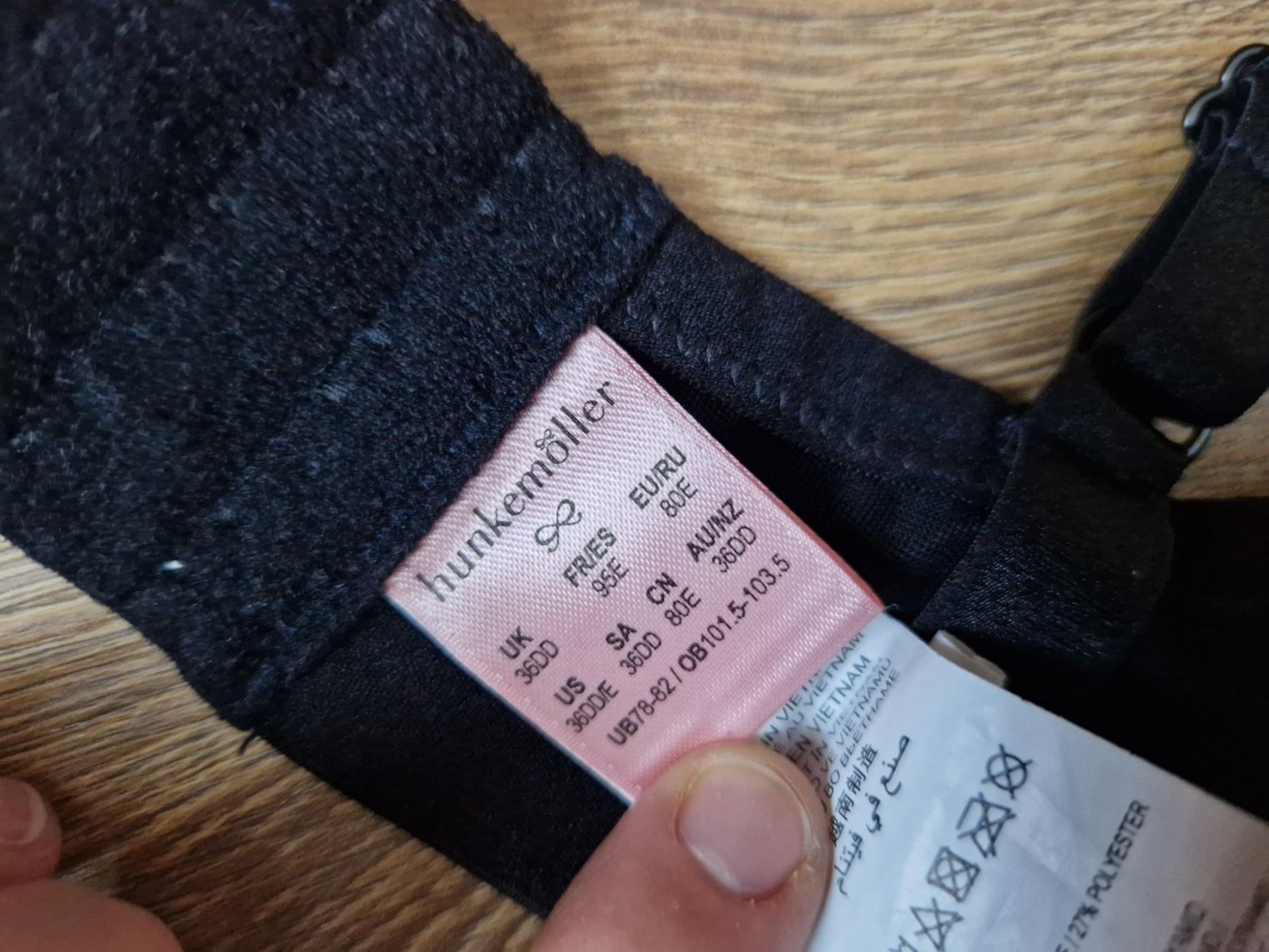 Hunkemöller Sonstige Unterwäsche: Hunkemöller schwarz BH 80E – Neu (gemäss Beschreibung) aus Nebikon von Japostyle 3