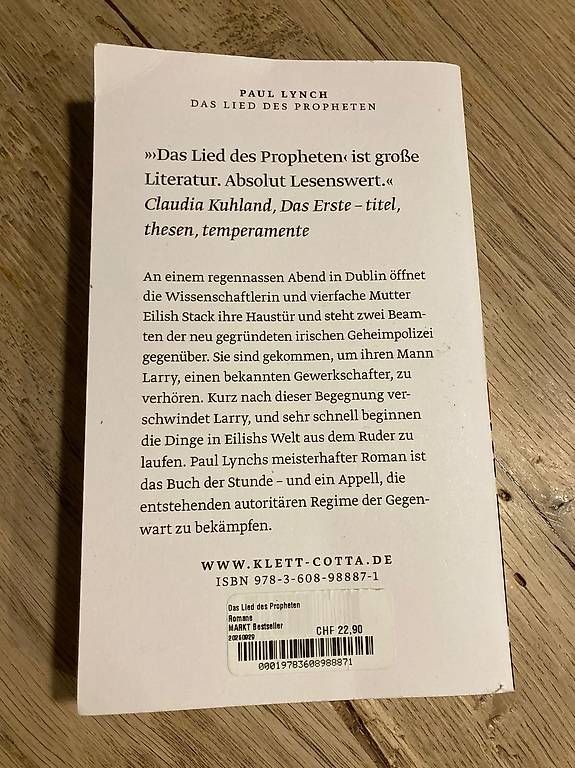 Bücher: Das Lied des Propheten – Gebraucht aus Bellach von lia_26tj 1