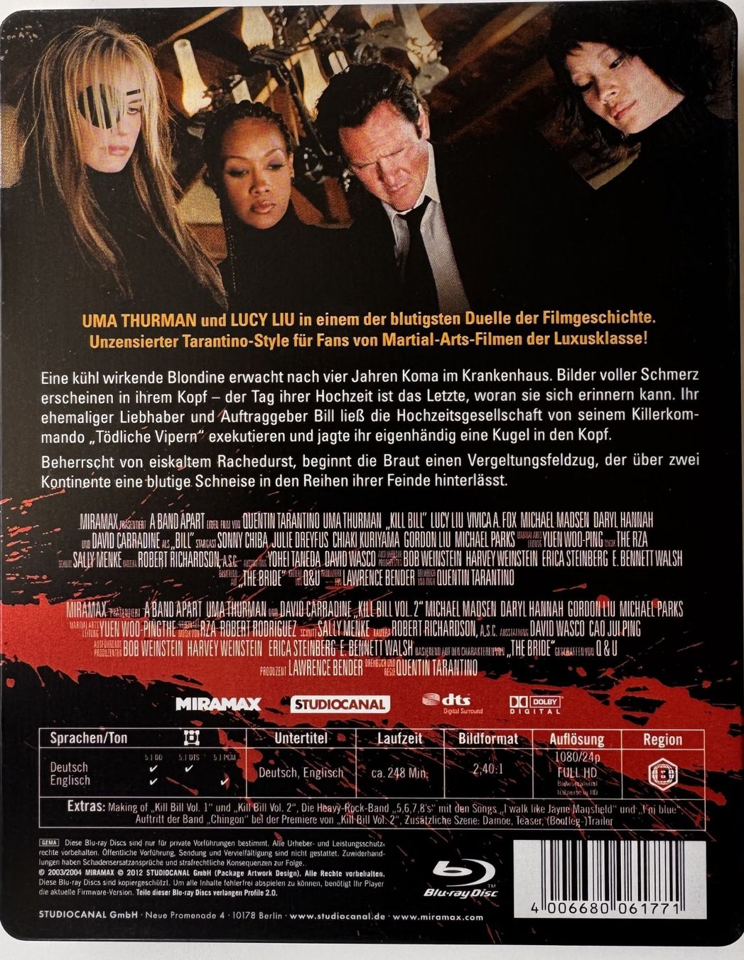 Alle DVDs: Kill Bill Vol. 1 + 2 – 2 Blu-rays – Gebraucht aus Bottmingen von El_H0iptling 1