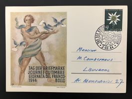 Postkarte Tag der Briefmarke 1944 Winterthur