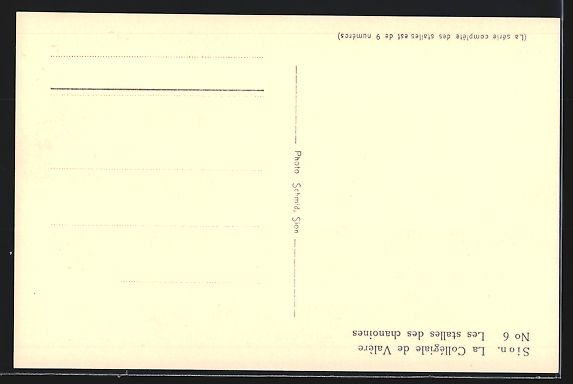 Cartoline postali: Sion, La Collégiale de Valère, Les sta – Usato da Berlin venduto da bartko-reher 1