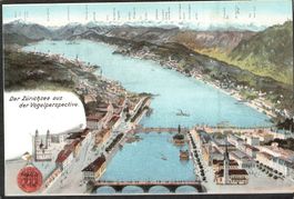 ^Der Zürichsee aus der Vogelperspective