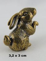 HASE - Deko Messingfigur - 3,2x3cm