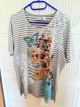 Sommerliches Shirt von Laura Kent, Gr. 44, gestreift