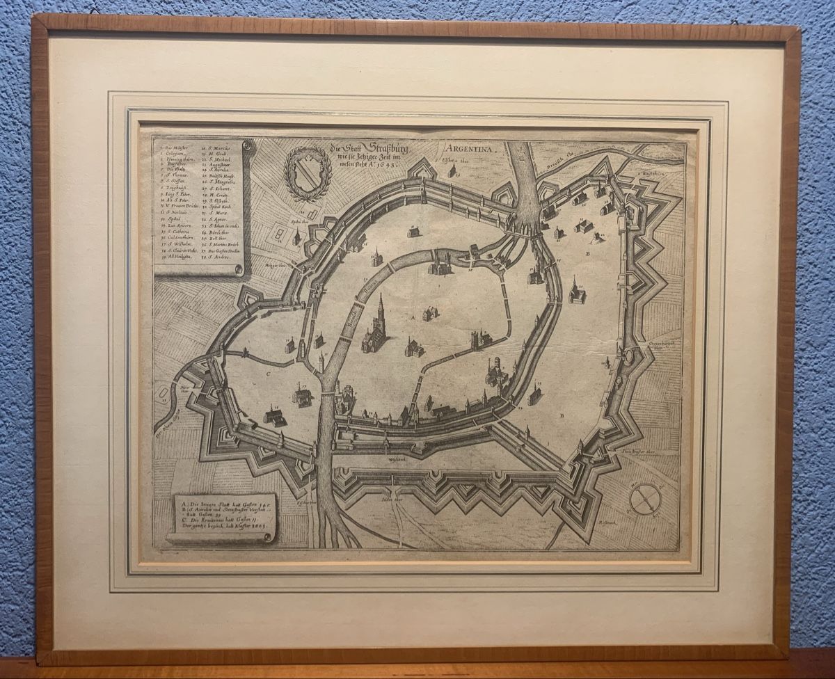 Stiche: Gravure de STRASBOURG 1643 – Gebraucht aus Veytaux von Latourelle