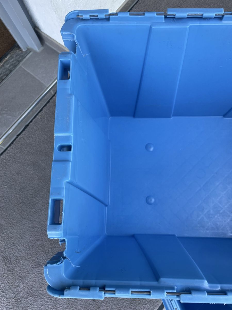 Contenitori & Simili: Stapelboxen blau 2 Stk. Dispoboxen mit Deckel – Difettoso da Wängi venduto da Thurgauer98 3
