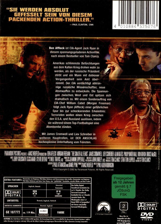 Tutti i DVDs: Der Anschlag (DVD) Deutsch, Englisch – Usato da Uzwil venduto da visions77 1