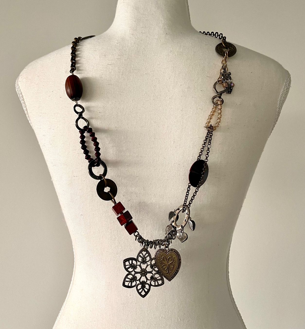 Catenine: Statement Kette Vintage Boho Look Herbst Trend – Usato da Weiningen ZH venduto da san_7hsm