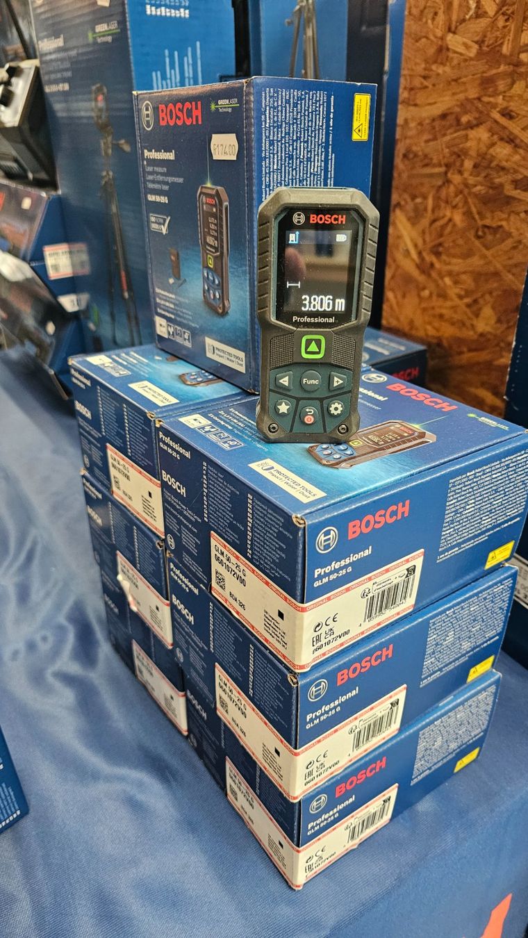 Bosch Messen: Bosch Laser Entfernungsmesser Professional GLM 50-25 G – Neu und originalverpackt aus Jegenstorf von Bracher_Mail-House