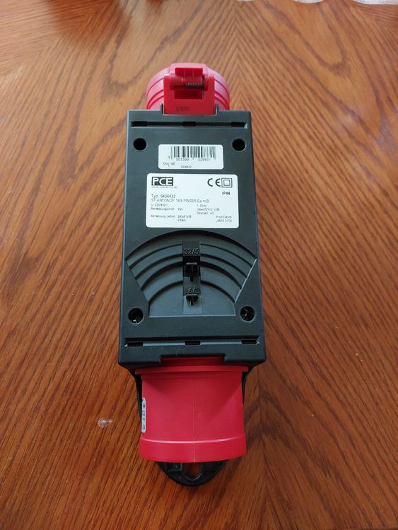 Starkstroom, CEE-adapter, 32 A naar 16 A, 5 x 2,5 mm², 5-polig