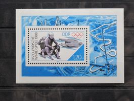 DDR 1988 Olympia Rennrodeln Block 90**