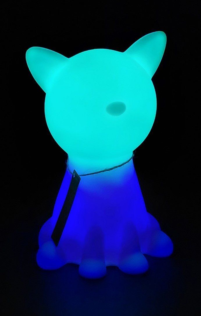 Statuette: LED Solar Katze mit Farbwechsel NEU! – Nuovo e nell'imballaggio originale da Schongau venduto da lanobe 1