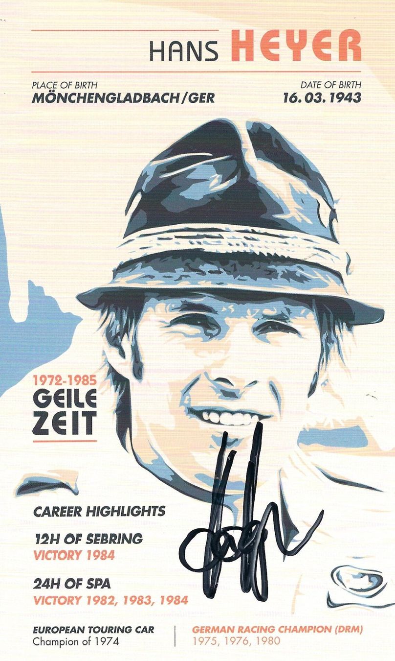Autografi: Hans Heyer, DRM-Legendenkarte 2018 – Usato da Aarburg venduto da Hktm