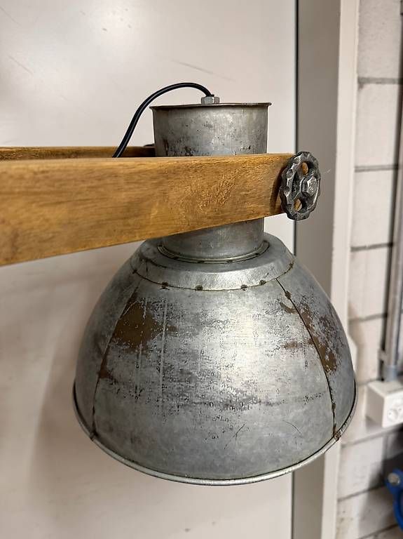 Lampadari & plafoniere: Industrial Designer Deckenlampe Holz / Metall – Usato da Zürich venduto da soc_79vv 3