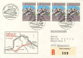 FDC Schweiz 1975 - Eröffnung Heitersberglinie - Einschreiben