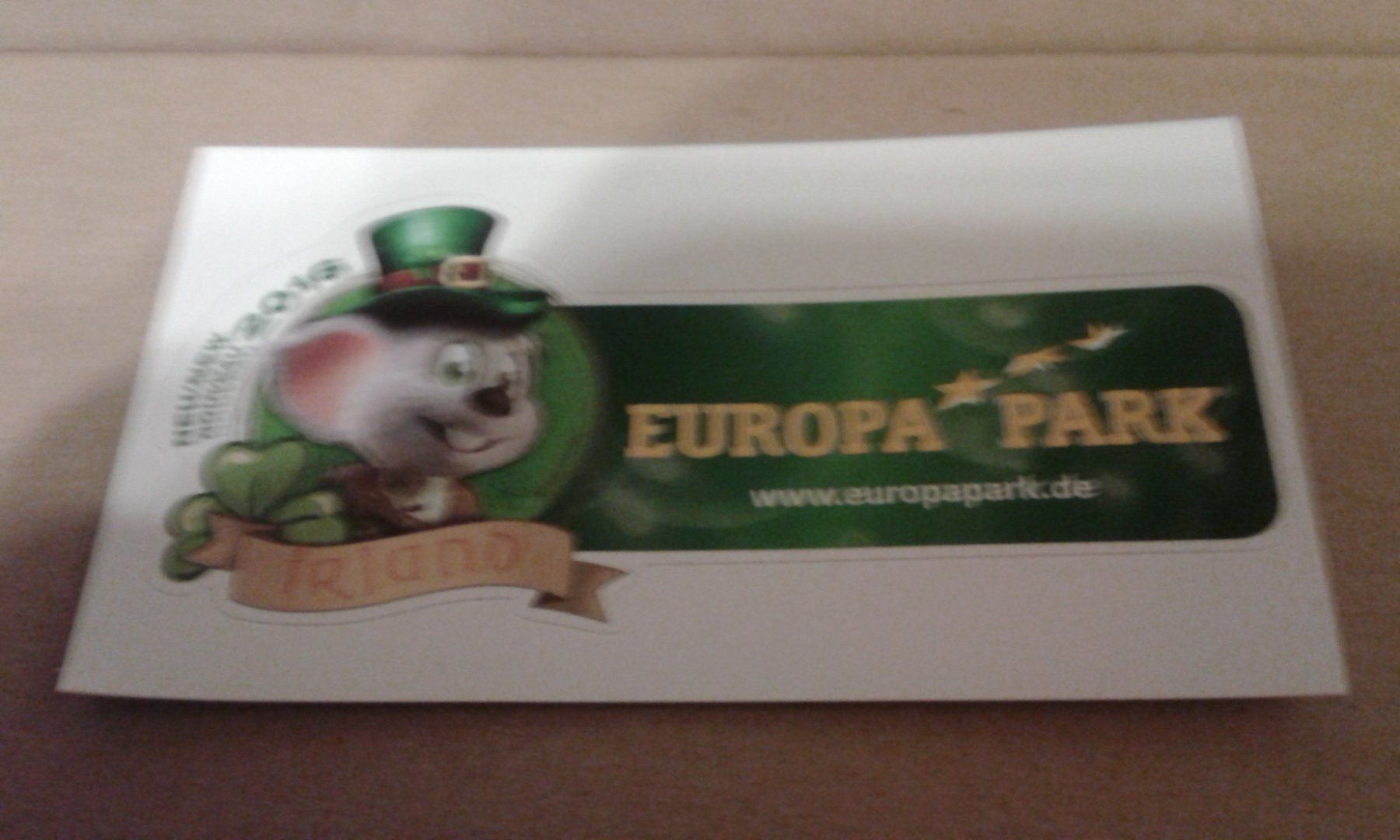 Sticker: Aufkleber: EUROPA-PARK Rust ,Irland 2016 – Nuovo (secondo la descrizione) da rust venduto da gisele100 1