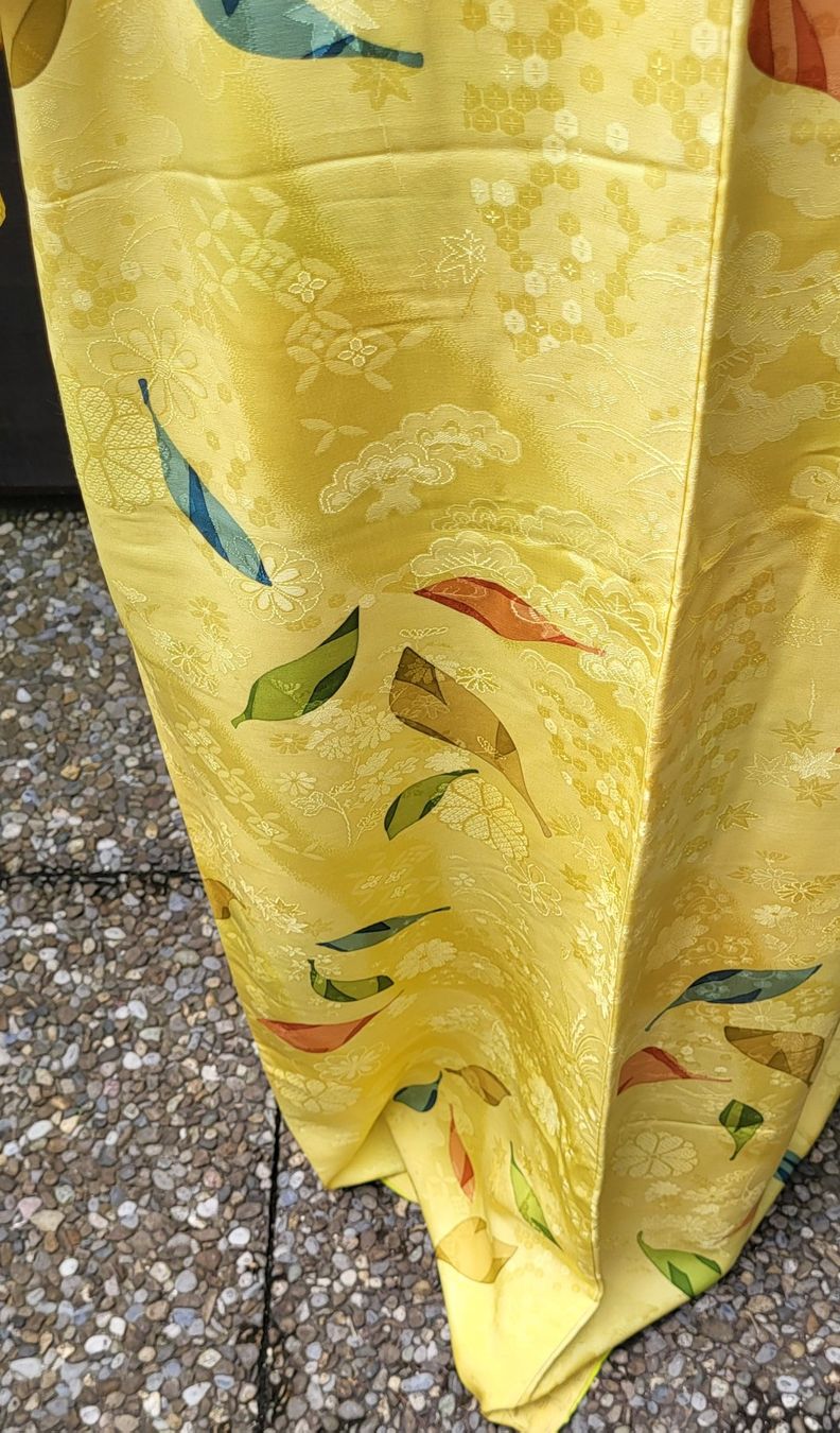 Kimono: Kimono jaune – Nuovo (secondo la descrizione) da Fribourg venduto da VictoriaShop7 4