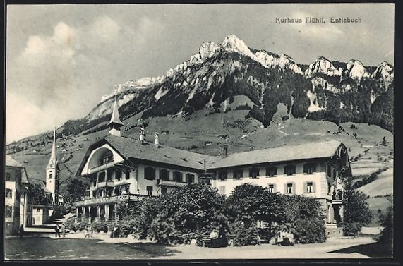 Cartoline postali: Flühli /Entlebuch, Kurhaus Flühli mit  – Usato da Berlin venduto da bartko-reher