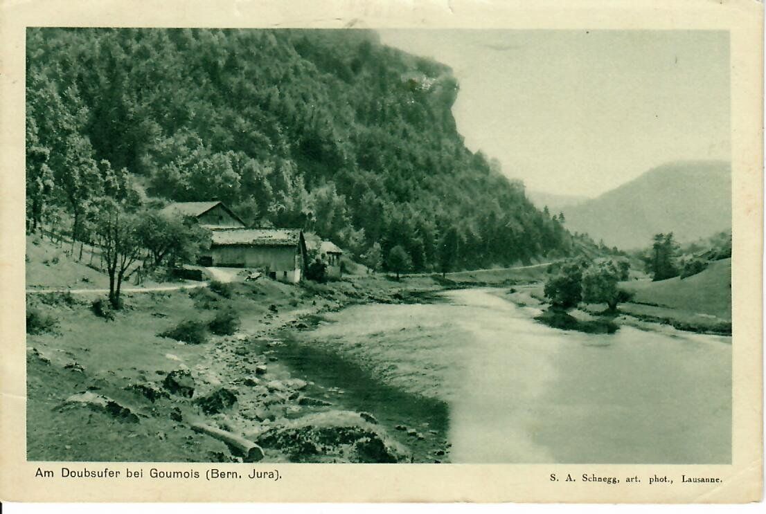 Cartoline postali: am Doubsufer bei Goumois – Usato da Hochdorf venduto da Ziegel-16