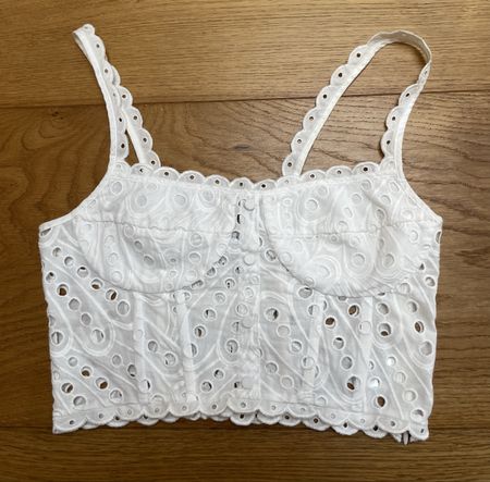 Charo Ruiz white cropped top size S