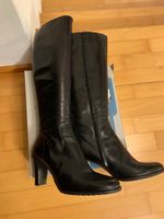 Navy Boot Lederstiefel, schwarz, Grösse 40