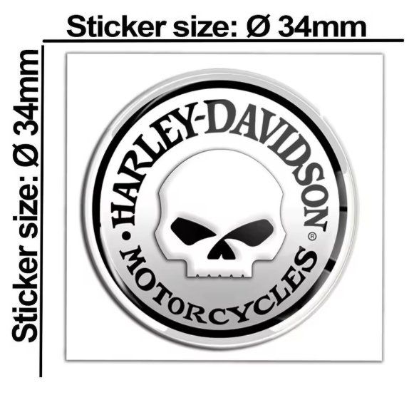 Sticker: Autocollant en résine Harley Davidson J097 – Nuovo e nell'imballaggio originale da Allens venduto da MADE.IN.ROCK.N.ROLL 1