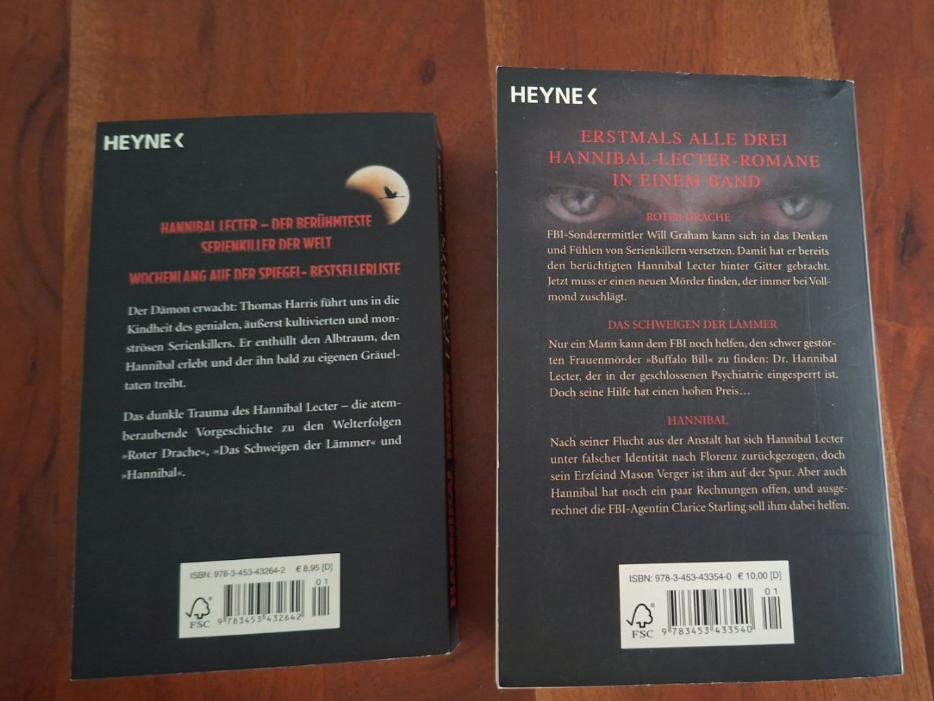 Libri: Die Hannibal Lecter-Romane & Hannibal Rising – Usato da Winterthur venduto da Neko4 1