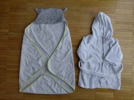 Baby Badetuch und Bademantel