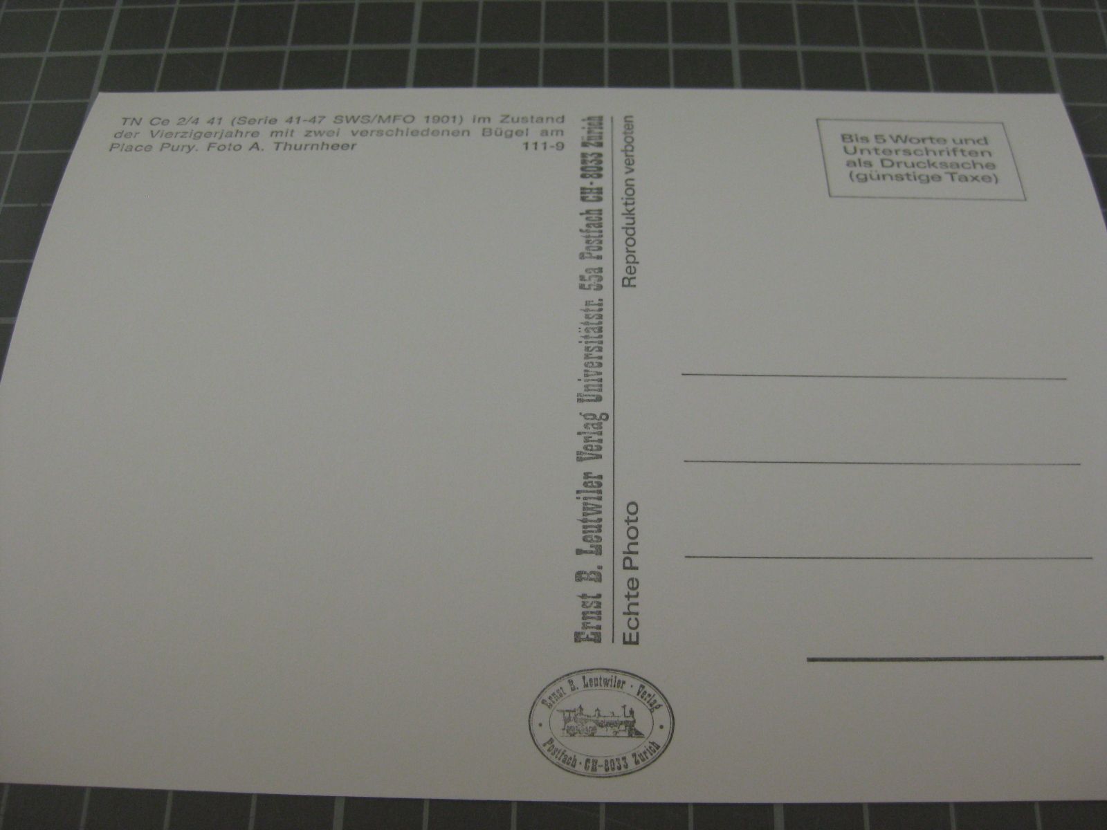 Cartoline postali: AK Neuchâtel Place Pury mit Tram – Nuovo (secondo la descrizione) da Malters venduto da Marosko 1