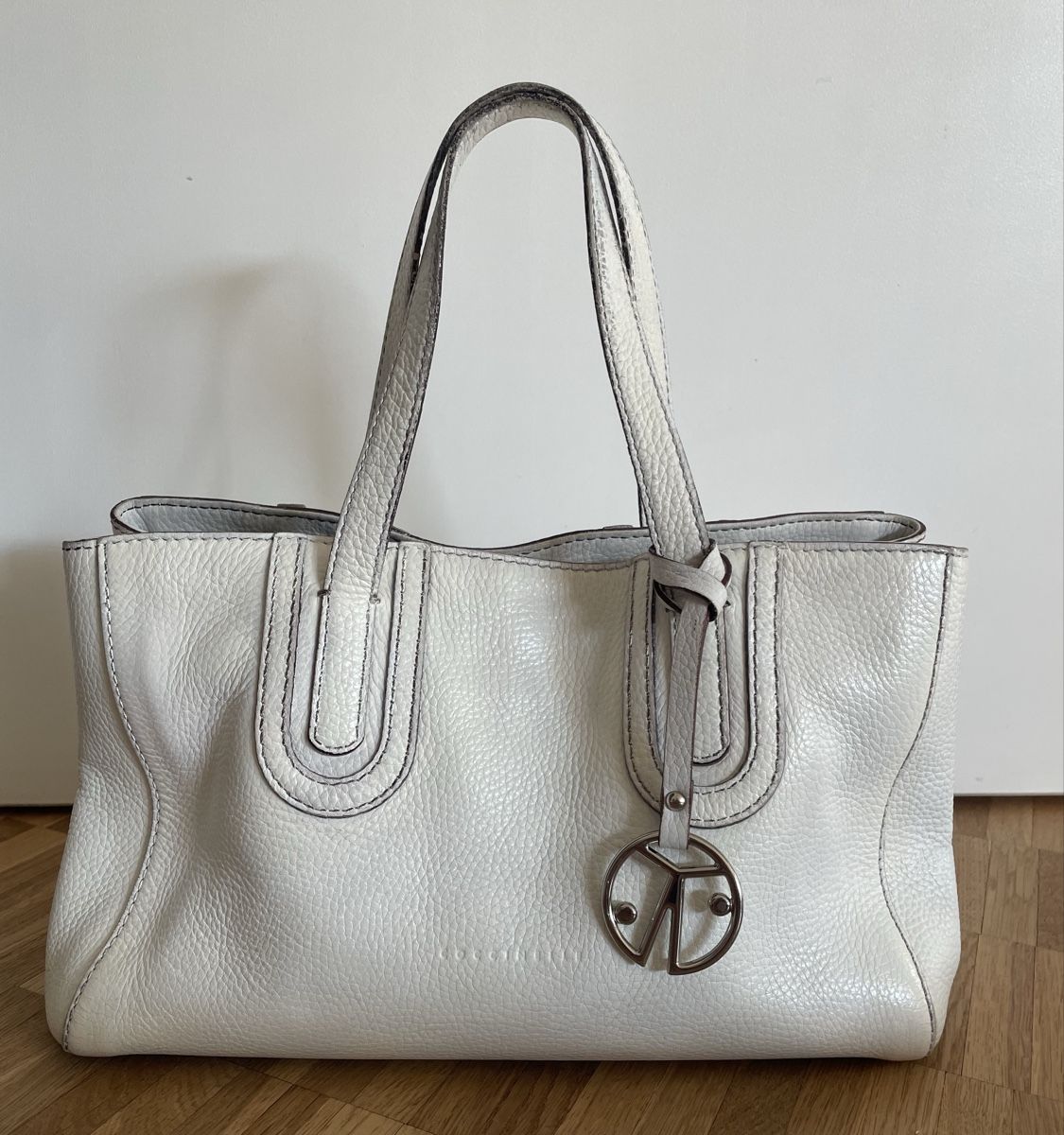 Coccinelle Borse da donna: Coccinelle Handtasche Leder in weiss – Usato da St. Moritz venduto da cri_h9tt