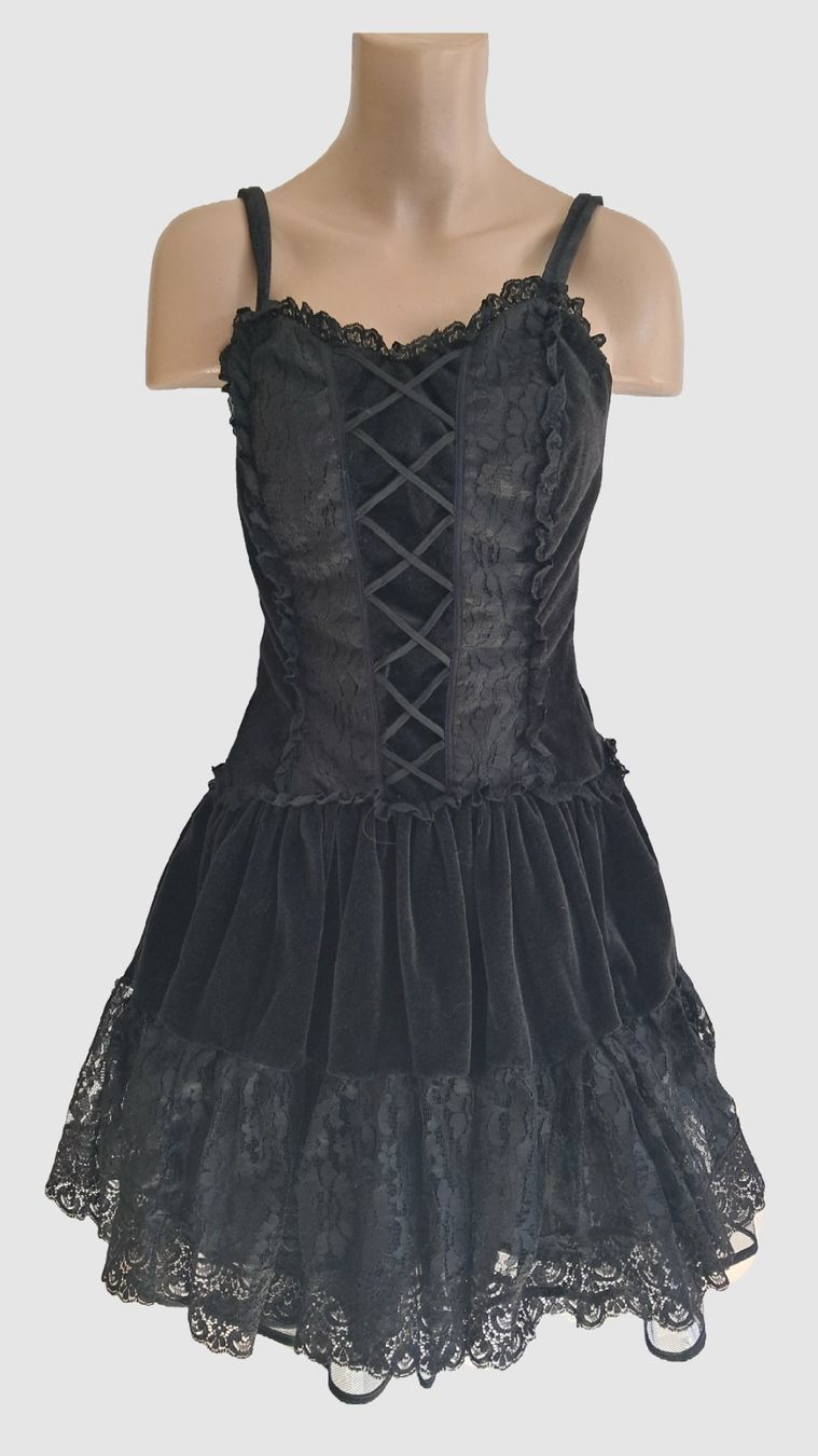 Vestiti: Samt und Spitze, süßes Kleid Gr. 40 in schwarz – Usato da Uerikon venduto da Jeanne04 1