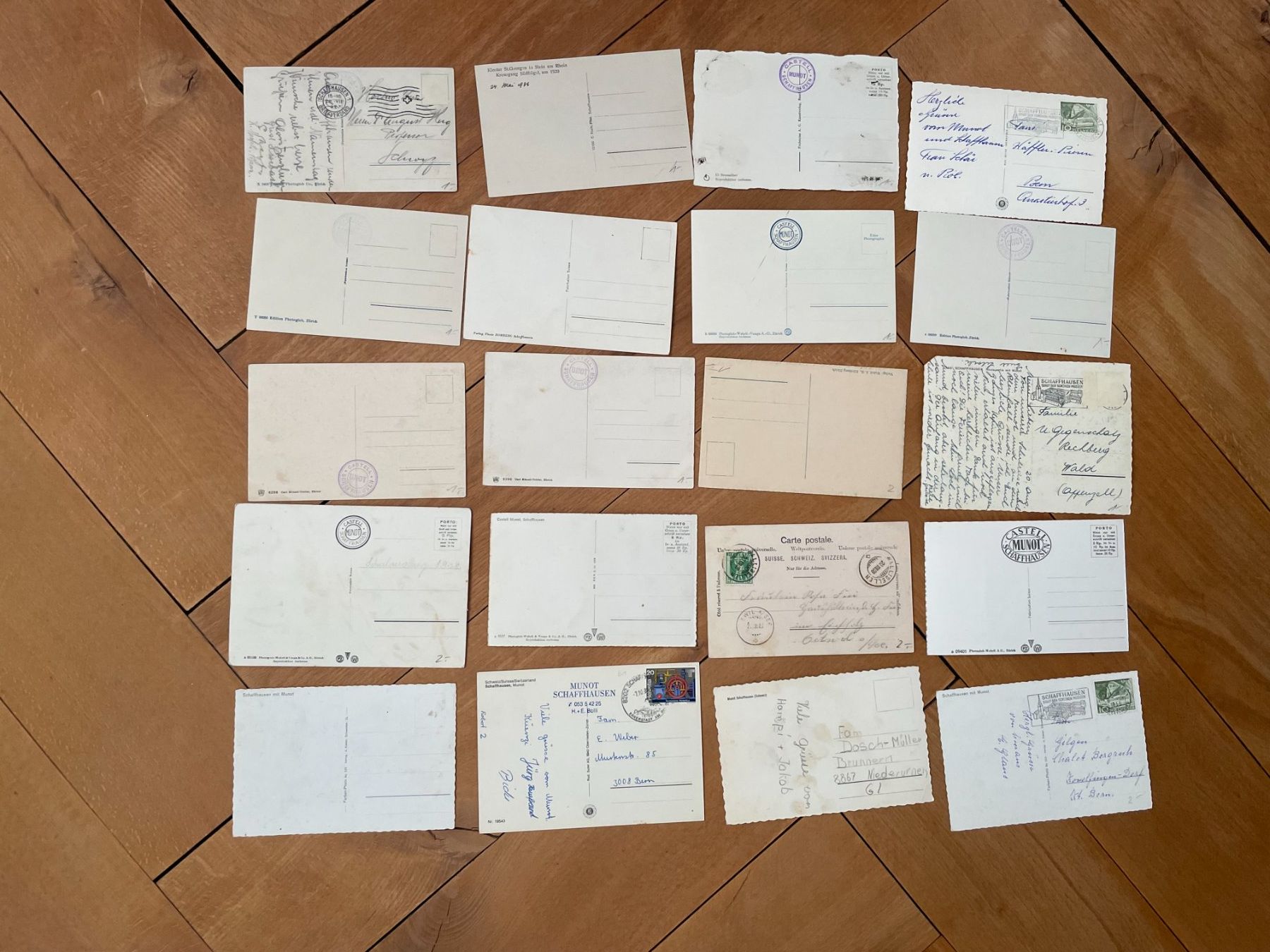 Cartoline postali: AK SH 20 Ansichtskarten Munot Schaffhausen – Usato da Thal venduto da Danny82 1