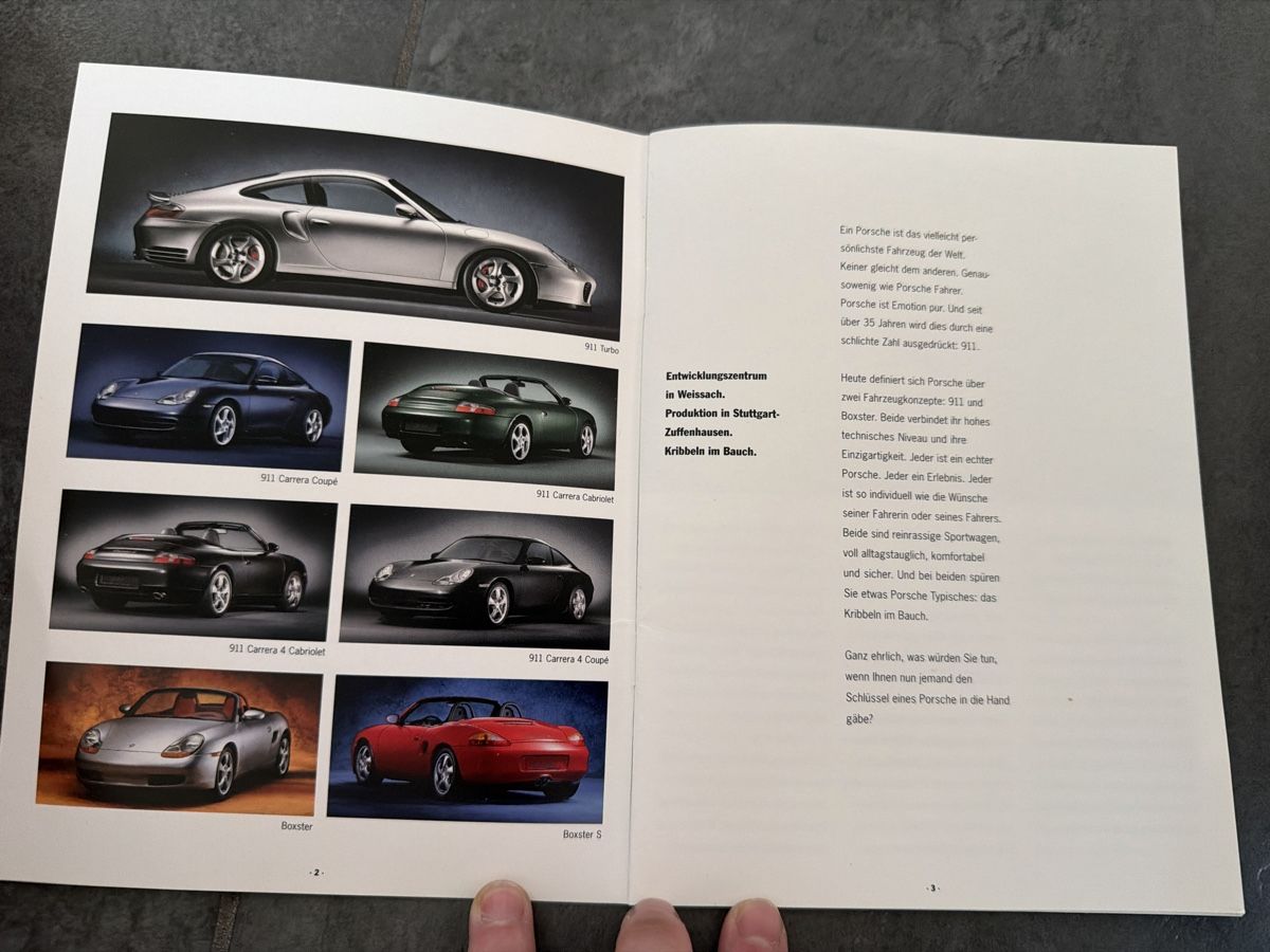 Porsche Documenti: Broschüre von Porsche: Die Modelle – Nuovo (secondo la descrizione) da Wolfwil venduto da Rolex1 1