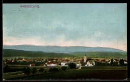 AK Bassecourt, Vue générale du village