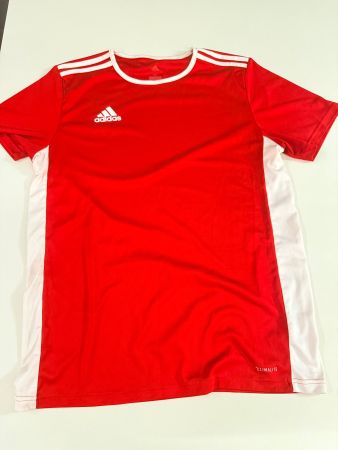 Adidas T-Shirt, rot/weiss, Grösse M, Sportshirt,